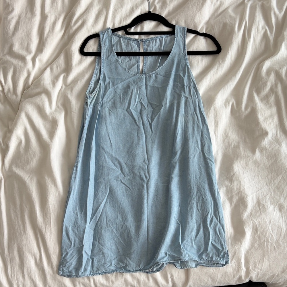 Custom Made Light Blue Sleeveless Women's Dress